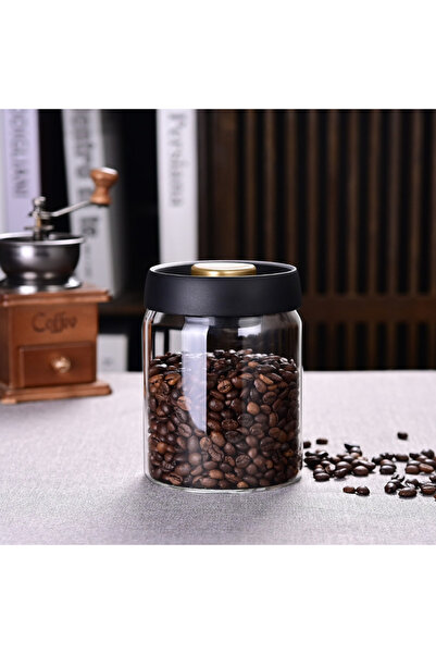 Choice1 900ml Coffee Bean Storage Jar, Vacuum-Sealed Jar, Kitchen Food Storag...
