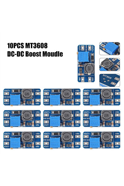 Choice3 10PCS MT3608 5-10PCS MT3608 Adjustable Step Up Module Voltage Regulat...