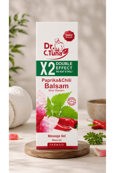 Farmasi Dr. C.Tuna Paprika Chili Balsam Masaj Jeli X2 Etkili Rahatlatıcı Bibe...