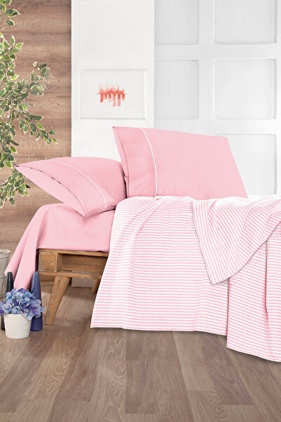 Monolisse Set Cozy Biyeli Pike pentru pat dublu, roz deschis, 200*230 cm