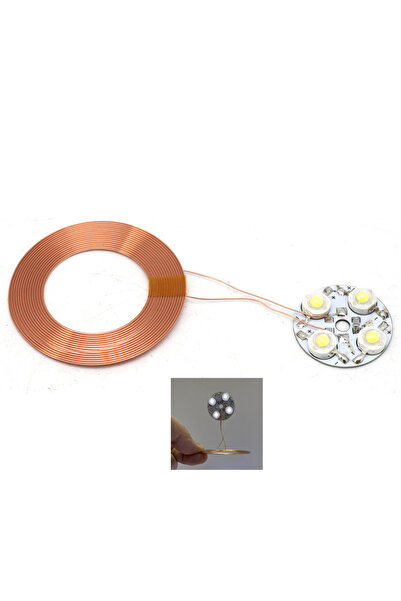 Choice1 White Wireless Coil Induction Receiver Light LED Lamp For Wireless Po...