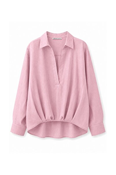HANIQA Relaxed Cut Linen Blouse