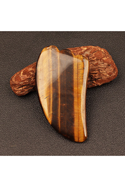 Choice 1 pcs Natural Tiger Eye Face Gua Sha Tool Big Size Crystal Stone Massa...