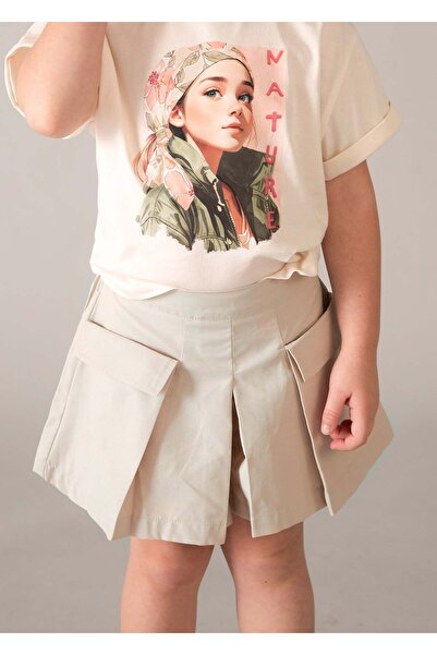MAYORAL Girl's Shorts Beige