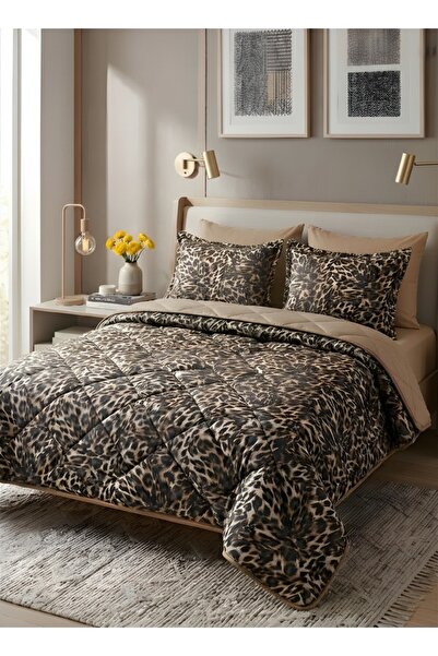 Miyu Safari Luxe Double Leopard Patterned Sleeping Set