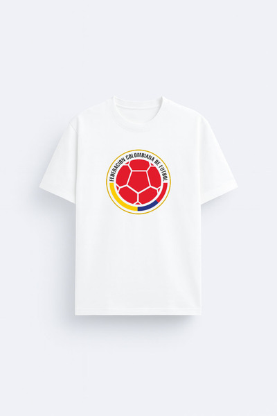AYDESİGN Tricou alb din țesătură de bumbac imprimată cu echipamentul de fotba...