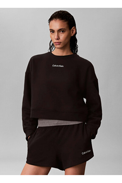 Calvin Klein Siyah Kadın Şort FRENCH TERRY SHORT
