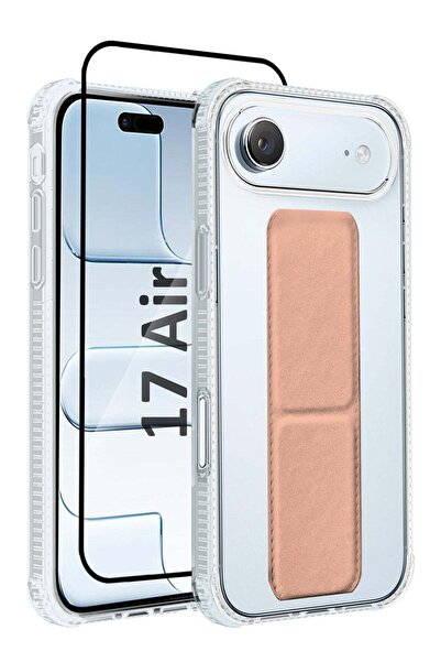 Margoun 2 Packs Finger Grip Clear Case Cover for iPhone 17 Air with Kickstand...