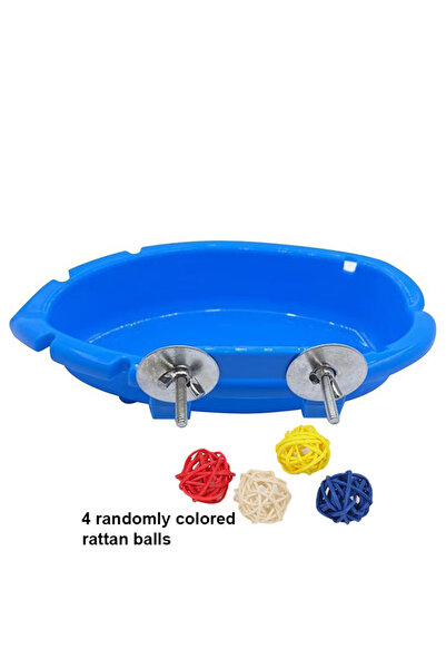 Choice1 with 4 balls Parrot Bird Bath Shower Supplies Bathtub Bath Basin Mult...