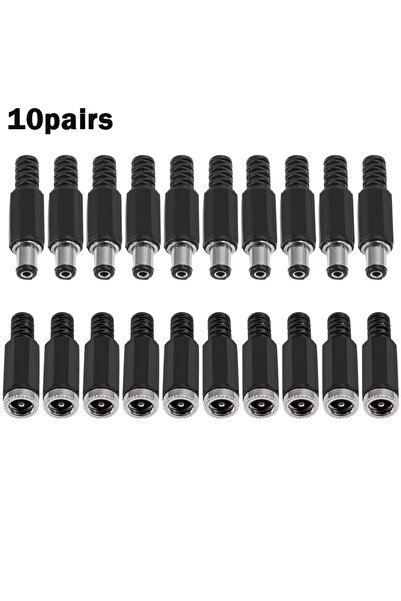 Choice1 10 Pairs 5/10Pairs DC Socket 5.5mm x 2.1mm Female DC Barrel Jack Sold...
