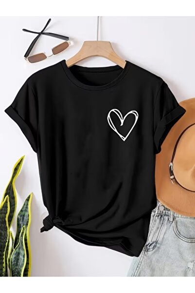 puolikuu Tricou unisex cu croială confortabilă, cu panglică și imprimeu dublu