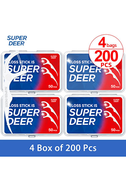 Choice1 4 Box 200Pcs 1000Pcs Family Size Fawnmum Twin-Line Dental Floss Tooth...