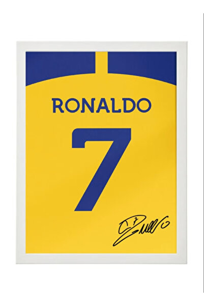 Boomah Accessories قميص كريستيانو رونالدو الموقّع - لوحة مؤطرة 50×40 سم - CR7...