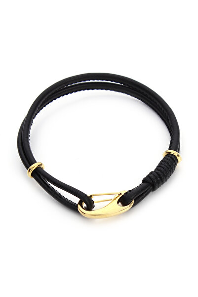 choice2 Black Simple Style Adjustable Leather Cord Charm Bracelets for Women ...