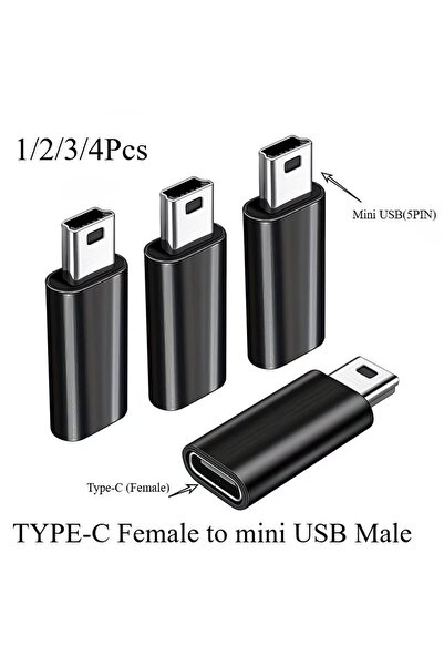 Choice محول USB-C إلى USB صغير، متوفر بعبوات من 1/2/3/4 قطع، يدعم الشحن ونقل ...