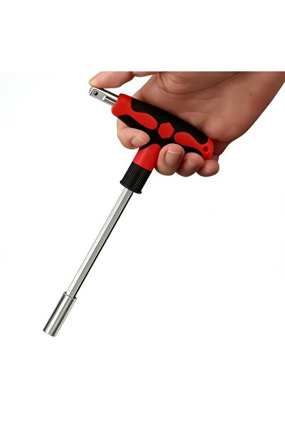 Choice4 Red handle 1 PCS T-Handle Screwdriver Set with Cross and Straight Slo...