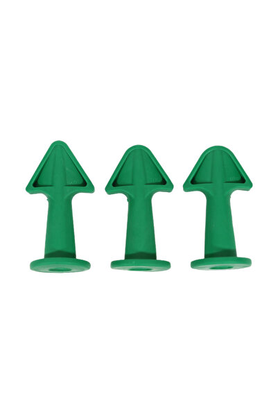 Choice1 green 3pcs Caulking Nozzle Applicator Finishing Tool Spatula Plastic ...