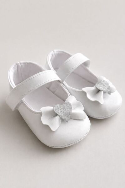 pufien Baby Ballet Flats Shoes, İlkadım Baby Booties, Stoned Bow Baby Shoes