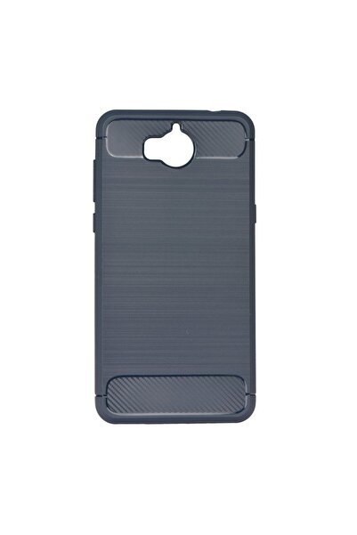 OEM Θήκη Σιλικόνης Carbon TPU Fiber Brushed Huawei Y5/Y6 (2017) Γκρι