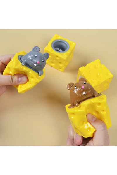 Choice random color 1pc Mouse Squishy Toy Cheese Stress Ball Squishy Rat Sque...