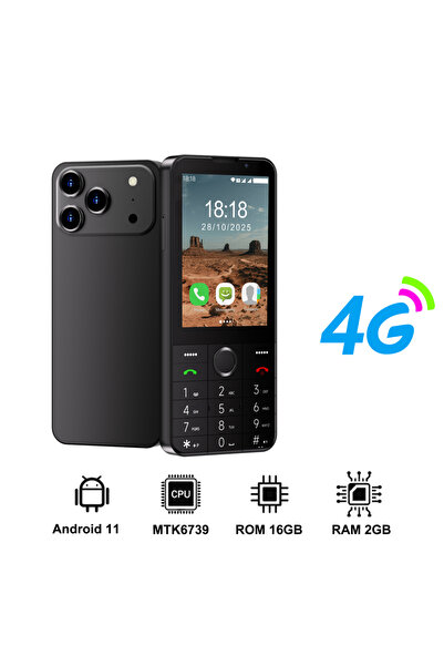 Choice1 هاتف ذكي SERVO F27 PRO 4G LTE أسود بذاكرة 2 جيجابايت و16 جيجابايت، نظ...