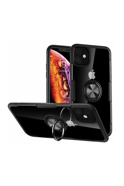 OEM Carbon Clear Ring TPU Apple iPhone 12 mini Μαύρο