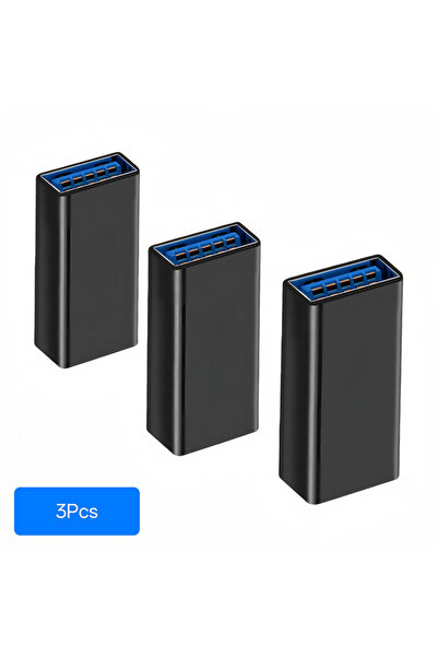 Choice محول USB 3.0 إلى أنثى من النوع A، 3 قطع، موصل كابل USB أنثى إلى أنثى ل...
