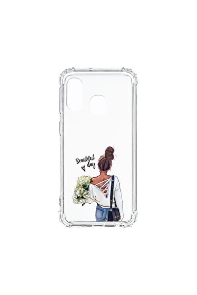 bestcase Αντικραδασμική Θήκη, Συμβατή με Samsung Galaxy A40, Όμορφη Ημέρα, Σι...