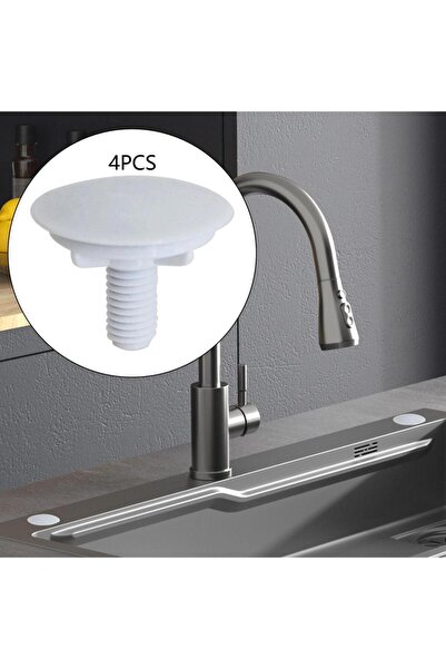 Choice1 WHITE 4 Pieces Kitchen Faucet Hole Cover Sealing Sink Tap Hole Plate ...