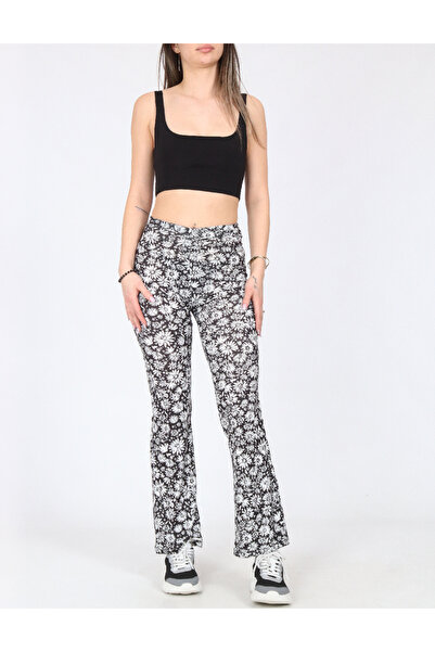 Evendi Pantaloni, Negru/Alb