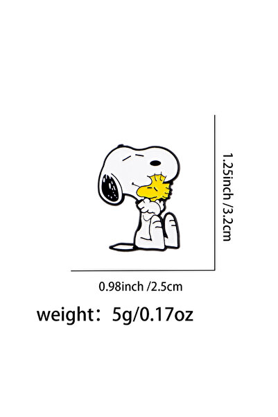 Choice4 Bandai 1PCS Hot Sale Snoopy Enamel Pin Cartoon Anime Brooch Cute Dog ...