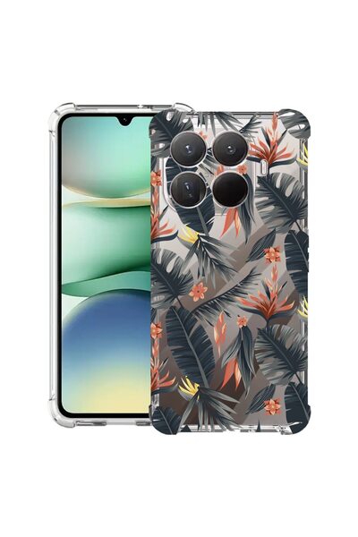 bestcase ¬Æ Husa Anti Shock Compatibil cu Xiaomi 15T Pro, cu Design Tropical ...