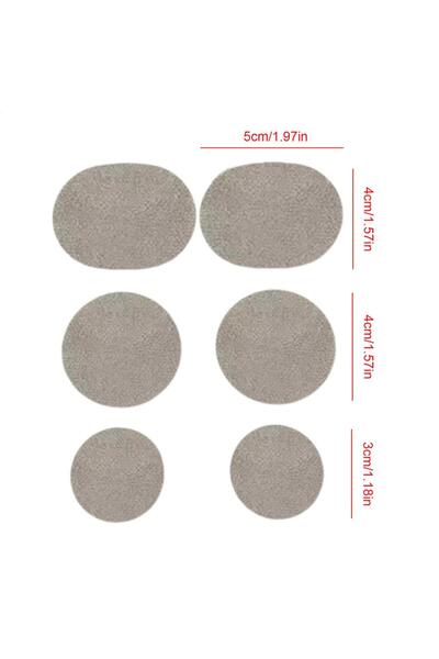 Choice1 Light Gray 6Pcs Shoe Hole Repair Patch Shoe Repair Patch Set Self-adh...