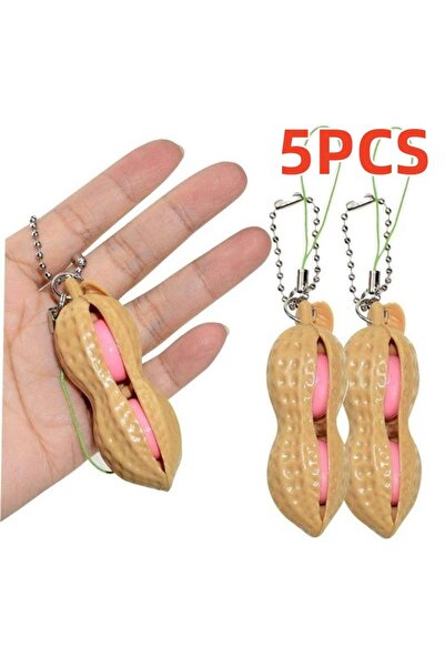 choice2 5PCS B Hot Selling New Edamame Pea Key Chain - Relieve Stress Boredom...