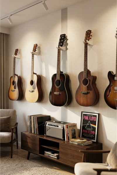 CMHOME Gitar Duvar Askı Aparatı, Dekoratif Askı Aparatı (PLA PLASTİK)