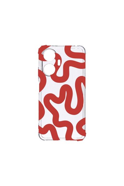 bestcase Husa pentru Xiaomi Redmi A3, BestCase¬Æ Anti Shock 1.5MM, Red Abstra...
