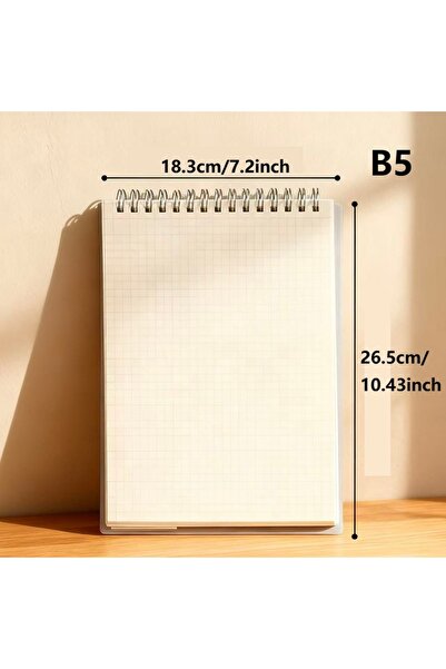 Choice1 B5 80 Pages/book Coil Notebook, A5/B5 Ring Spiral Notebook, Grid Loos...