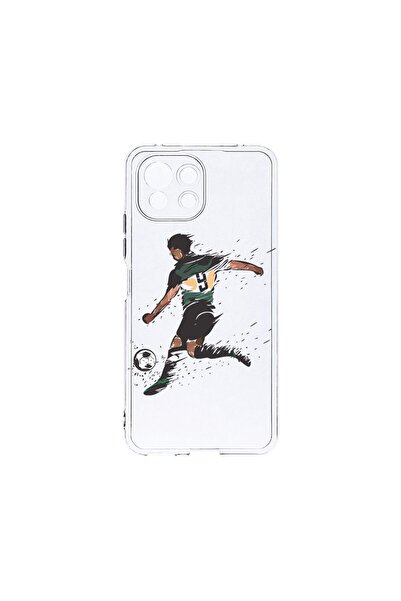 bestcase Прозрачен силиконов калъф 2ММ, съвместим с Xiaomi Mi 11 Lite, Футбол...