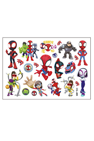 Choice Bandai F04 4 Sheets Spidey and His Amazing Friends Waterproof Temporar...