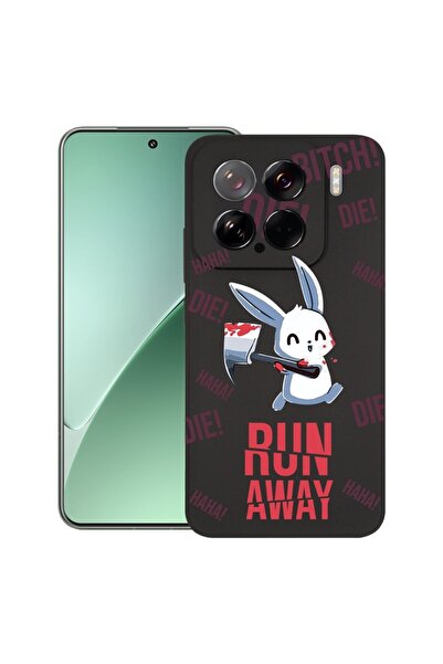bestcase ¬Æ Husa pentru Xiaomi 15, Run away!, Slim Silicon 0.8MM, Antisoc, Pr...