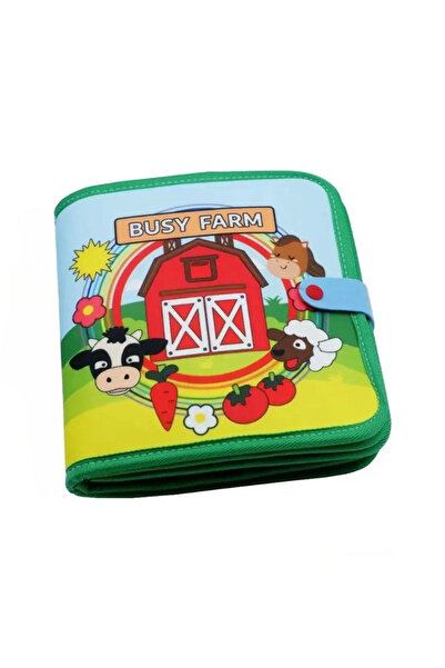 Choice Farm-A Montessori Farm Animal Felt Quiet Book Baby Toddlers Early Enli...