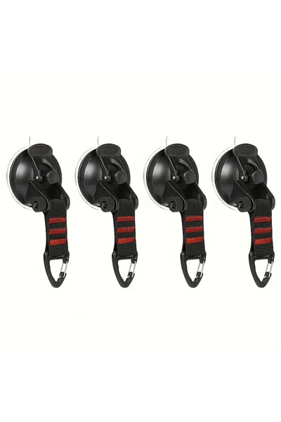 Choice Red 4PC Strong Car Suction Cup Anchor Outdoor Tent Securing Hook Heavy...