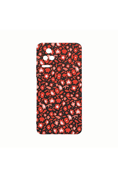 bestcase Husa Silicon, Compatibila Cu Xiaomi Poco M5s, Red Floweres Pattern, ...