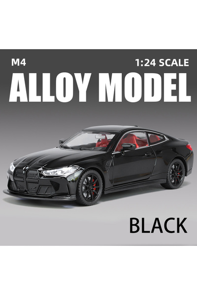 choice2 M4 BLACK 1:24 Scale M4 Sedan Car Vehicle Model Alloy Toys Boys Pull B...