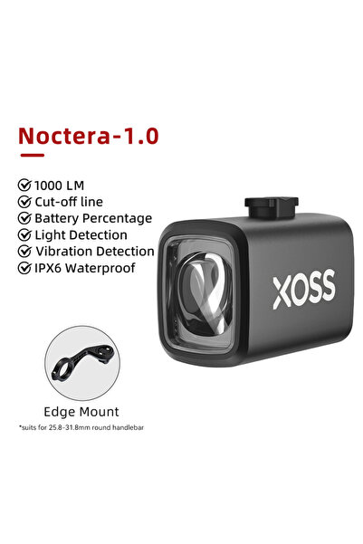 Choice1 مصباح أمامي للدراجة XOSS Pack 2 Cutoff Line بقوة 1000 لومن مع مستشعر ...