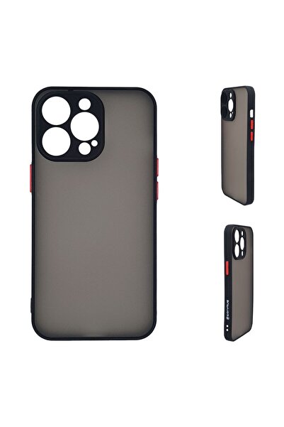 Sonique Θήκη Σιλικόνης Color Button Bumper Apple iPhone 14 Pro Μαύρο