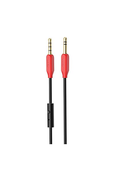 Hoco Καλώδιο AUX 3,5mm σε 3,5mm με μικρόφωνο UPA12 Μαύρο