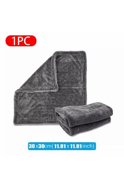 choice2 منشفة غسيل السيارات من الألياف الدقيقة SEAMETAL 30×30 سم، 1200 جرام/م...