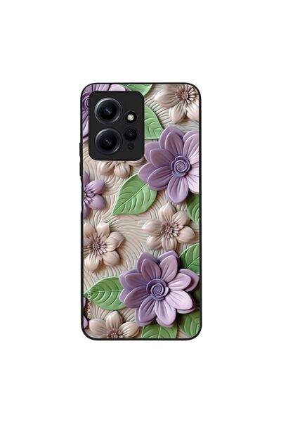 Sonique Θήκη 3D Flower Series για Xiaomi Redmi Note 12 4G Βιολετί