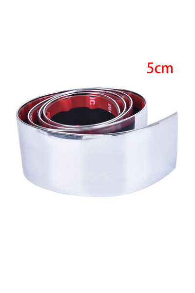 Choice 5CM 1Pcs Universal Car Door Bumper Decoration Moulding Trim Silver Chr...